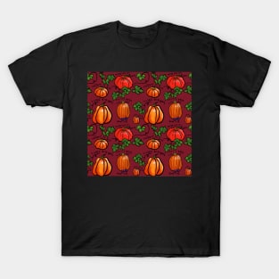 Boys Pumpkins Burgundy T-Shirt
